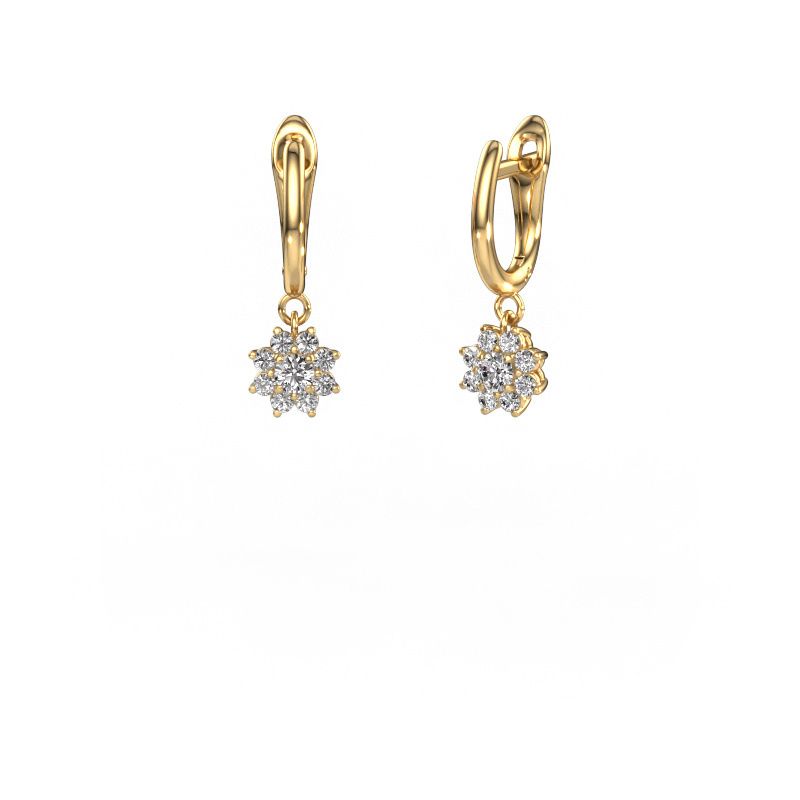 Pendants d'oreilles Camille 1 585 or jaune diamant 0.52 crt