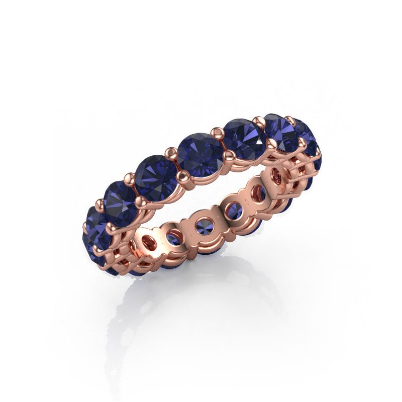 Bague superposable Michelle full 4.2 585 or rose saphir 4.2 mm