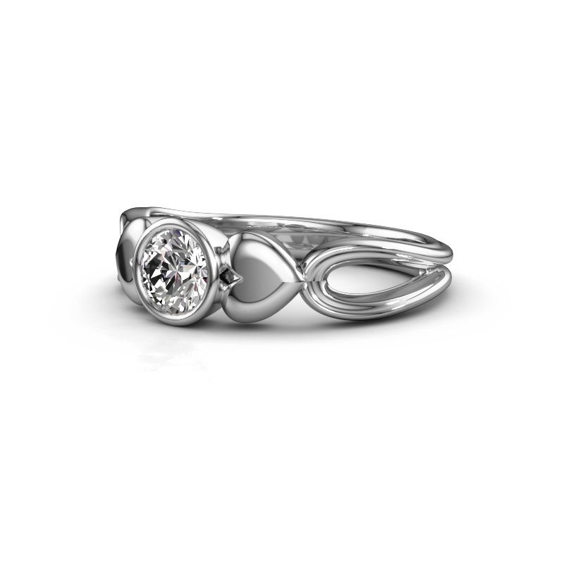 Image of Ring Lorrine 950 platinum diamond 0.50 crt