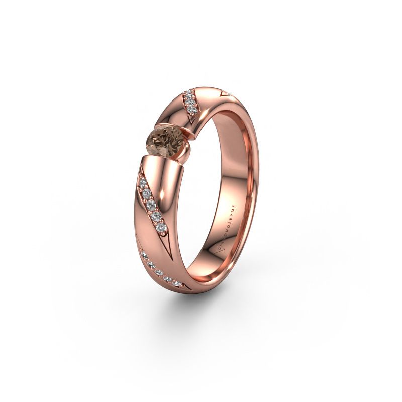Alliance WH2102L34A 585 or rose diamant brun ±5 x 1,7 mm