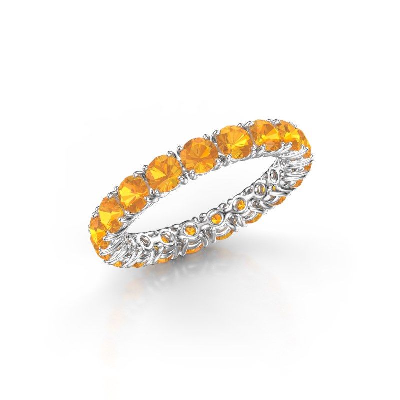 Bild von Vorsteckring vivienne 3.4<br/>950 Platin<br/>Citrin 3.4 mm