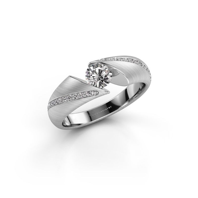 Image of Ring Hojalien 2<br/>585 white gold<br/>Diamond 0.52 crt