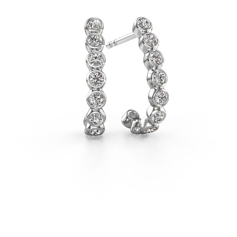 Stud earrings Nova 950 platinum lab grown diamond 0.810 crt