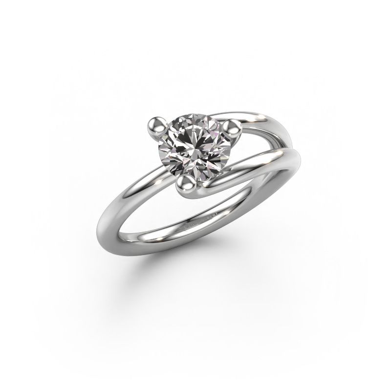 Ring Roosmarijn 585 witgoud diamant 1.00 crt