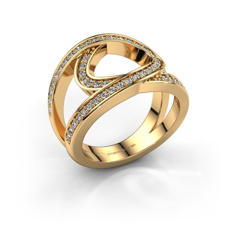 Afbeelding van Ring Louise<br/>585 goud<br/>Zirkonia 1.2 mm