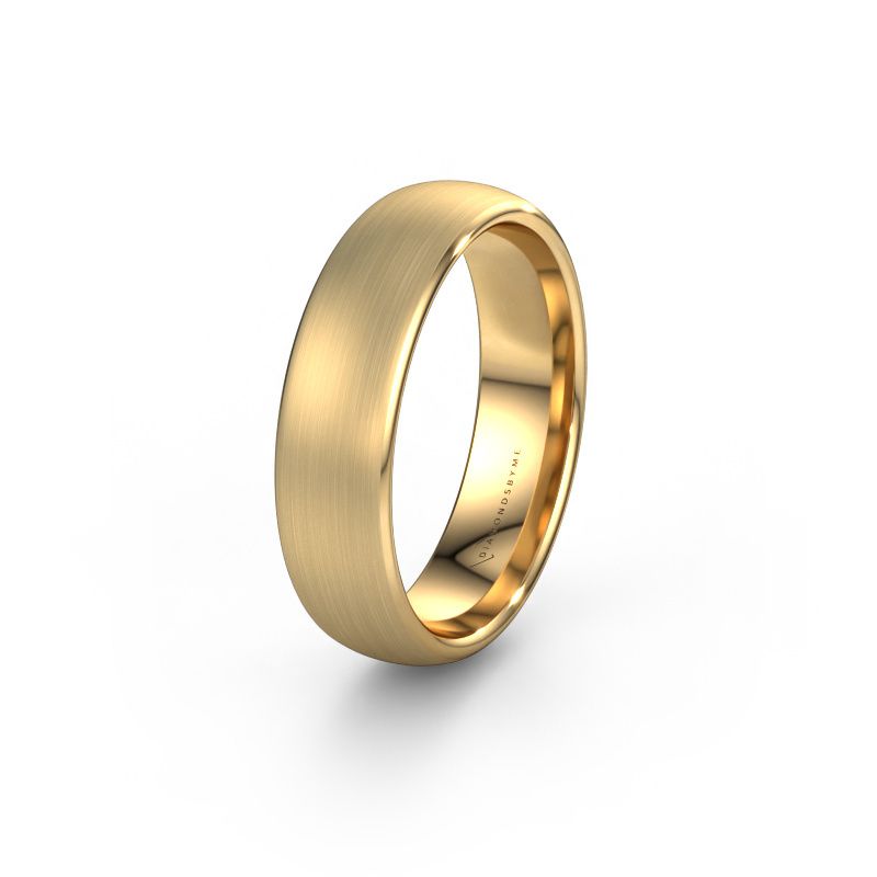 Wedding ring WH0100M36BM 585 gold ±0.24x0.08 in
