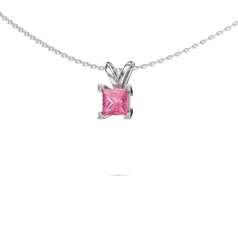 Anhänger Ariane 950 Platin Pink Saphir 5 mm