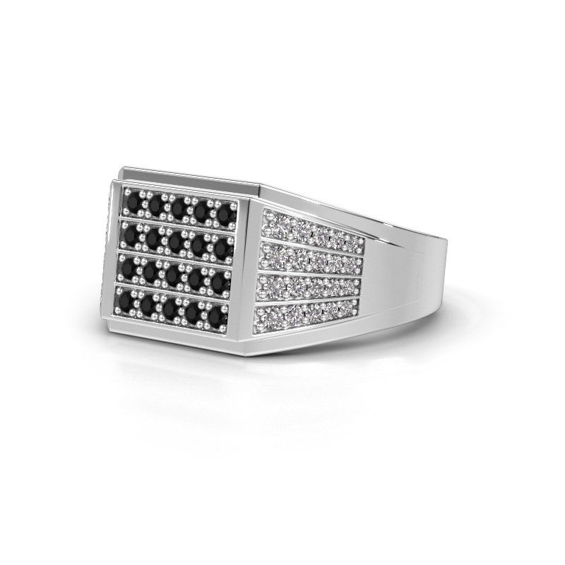 Image de Bague pour homme Tim<br/>950 platine<br/>Diamant noir 0.714 crt
