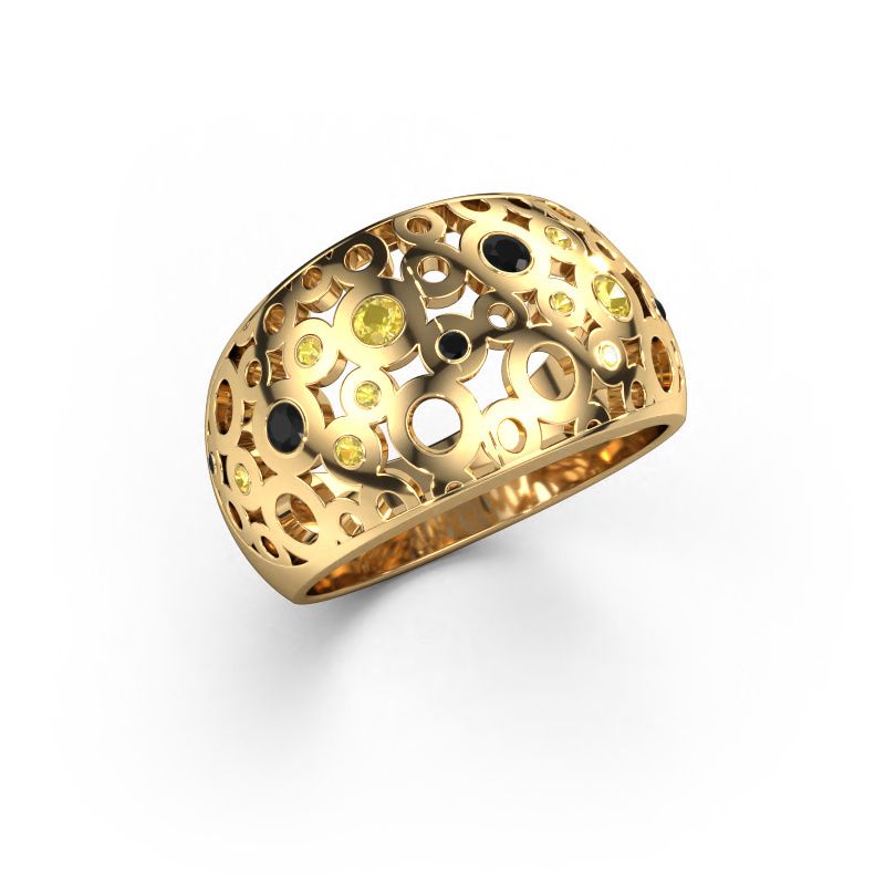 Bague Jaylinn 585 or jaune saphir jaune 2.2 mm
