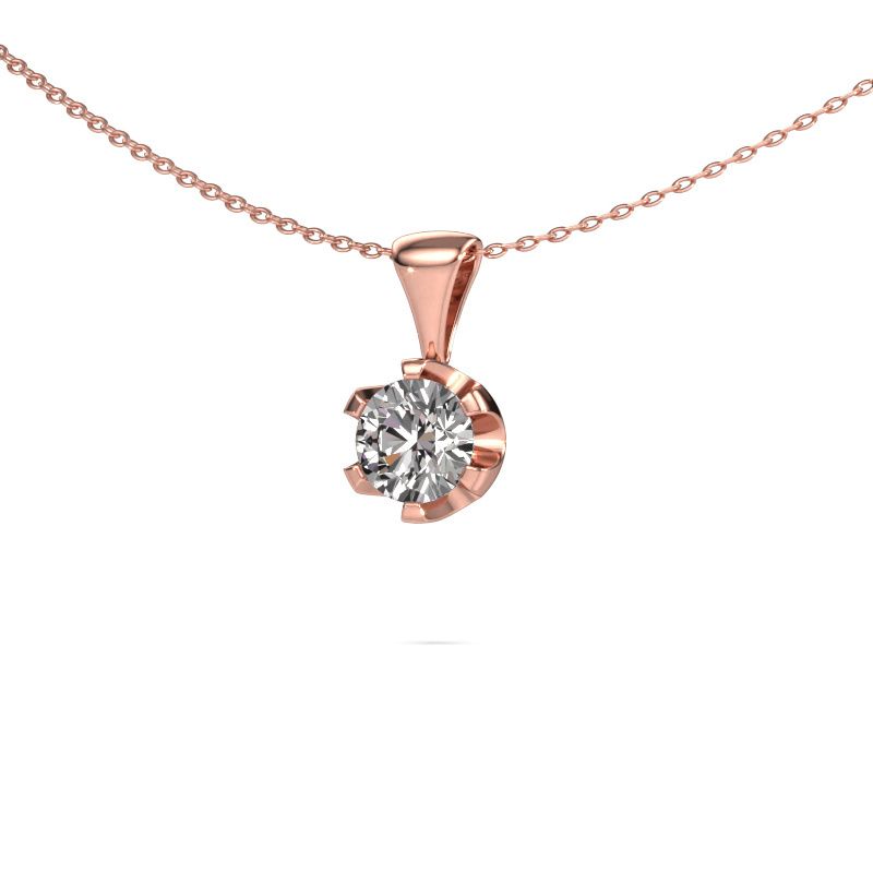 Necklace Fran 585 rose gold diamond 1.00 crt
