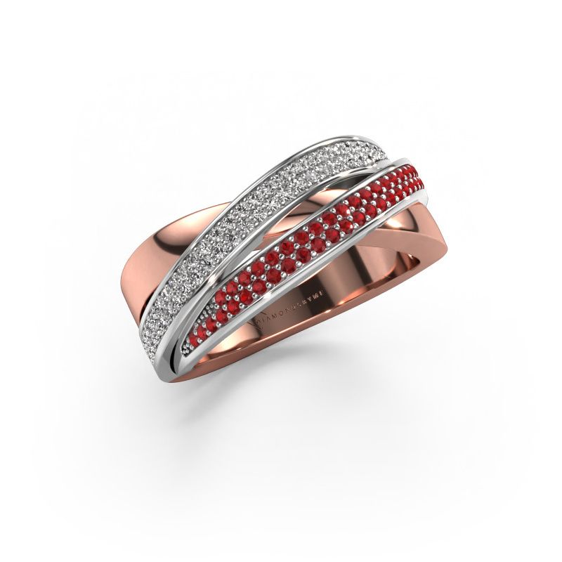 Ring Myra 585 Roségold Rubin 1 mm