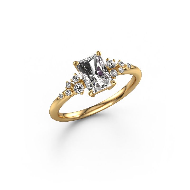 Bague Royce RAD 585 or jaune diamant synthétique 1.133 crt