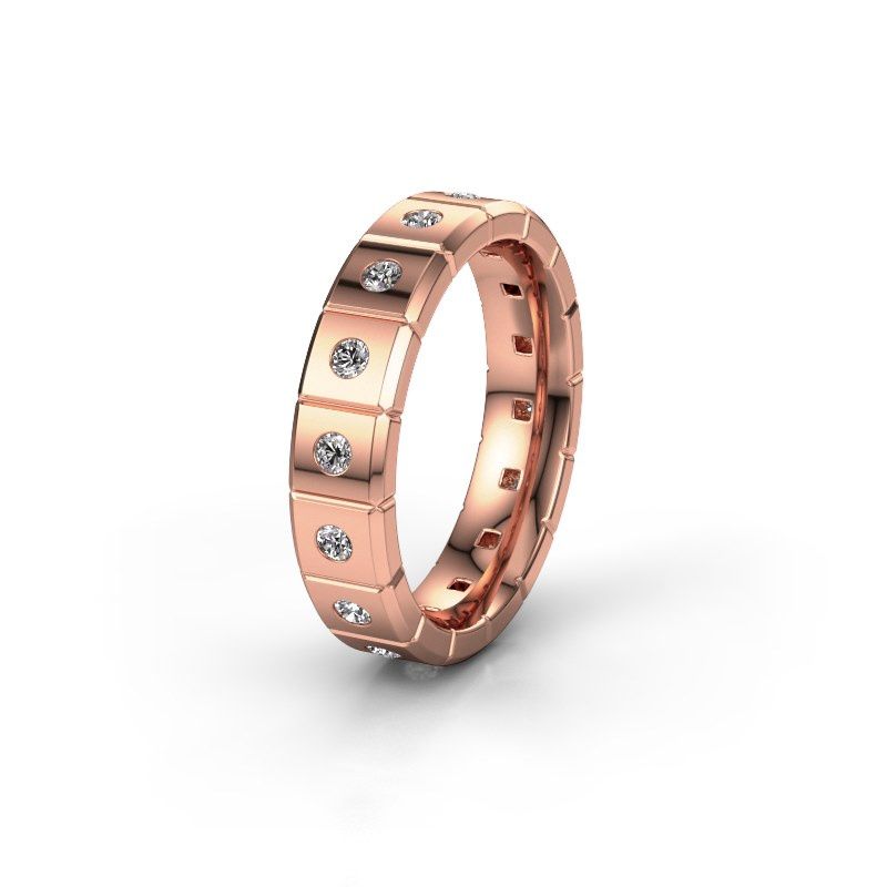 Image of Weddings ring WH2055L15DP<br/>585 rose gold ±5x2.4 mm<br/>Zirconia