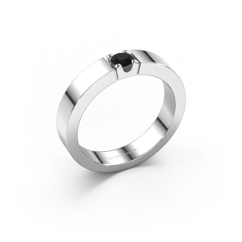 Ring Dana 1 950 platinum black diamond 0.24 crt