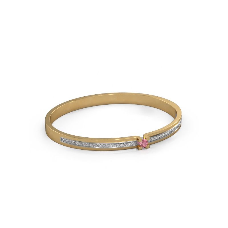 Bracelet Myrthe 585 gold tourmaline pink 4 mm