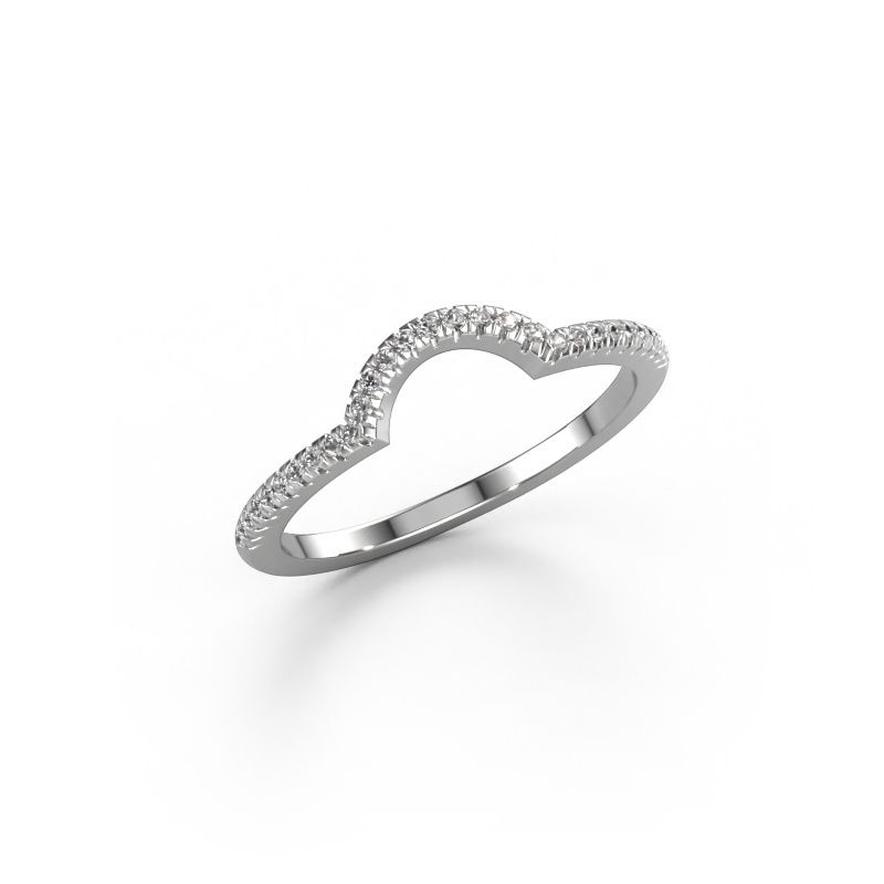 Vorsteckring SRH0570C10H2 585 Weißgold Diamant 0.145 crt