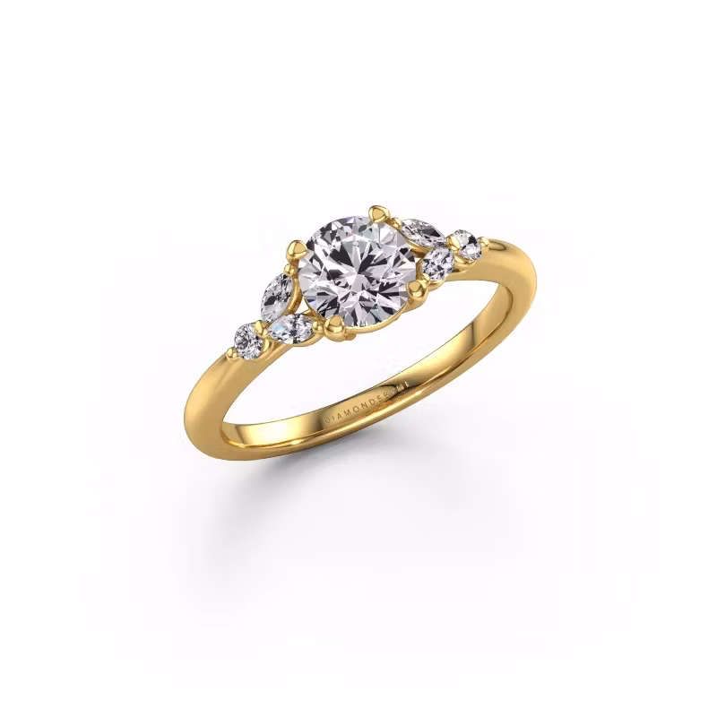 Verlobungsring Megan RND 585 Gold Lab-grown Diamant 0.85 crt