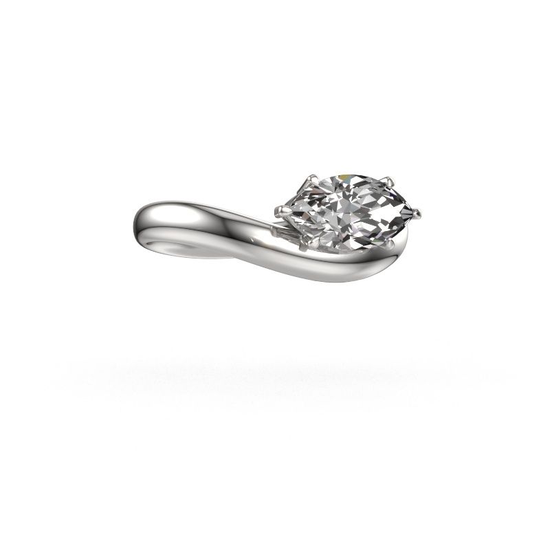 Engagement ring Floor MRQ 950 platinum diamond 1.25 crt