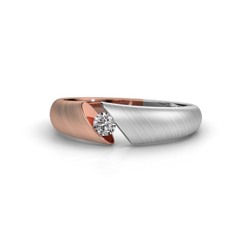 Image of Ring Hojalien 1<br/>585 rose gold<br/>Diamond 0.10 crt