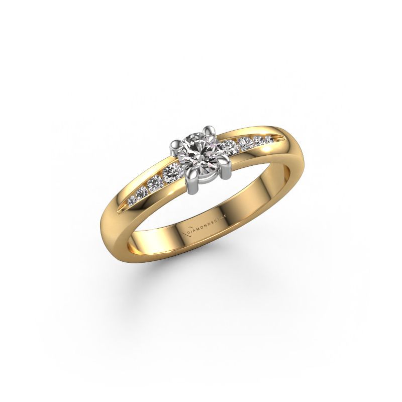 Verlovingsring Zohra 585 goud diamant 0.383 crt