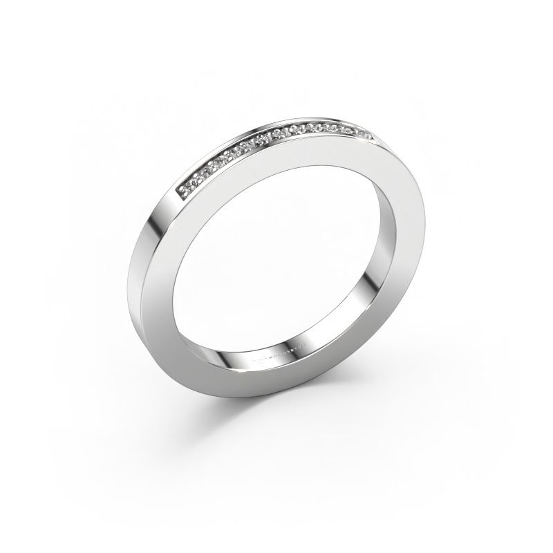 Bague superposable Loes 1 585 or blanc diamant synthétique 0.08 crt
