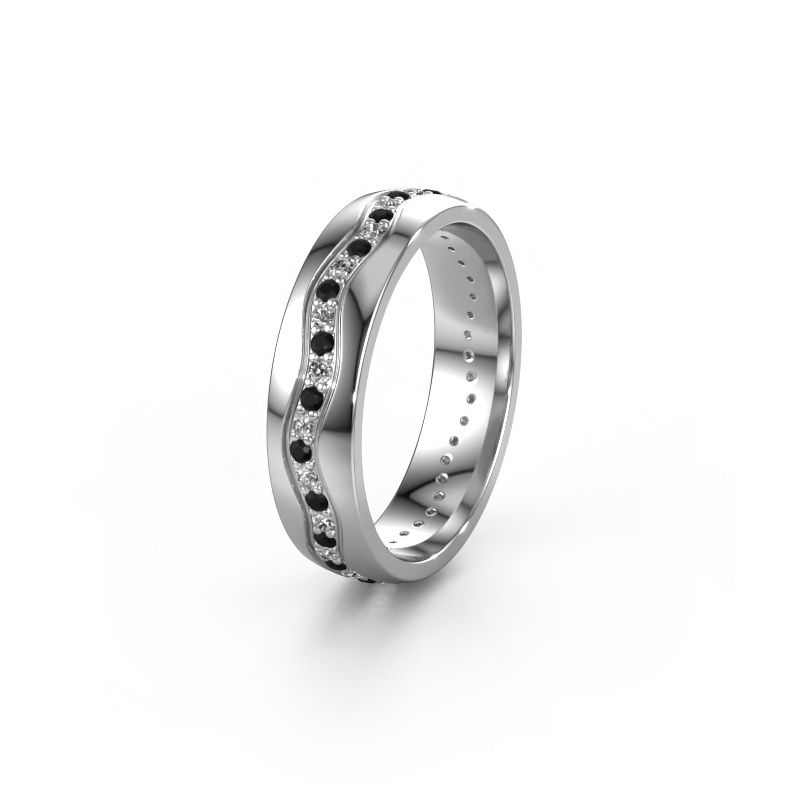 Ehering WH0803L25AP 950 Platin Schwarz Diamant ±5x1.7 mm