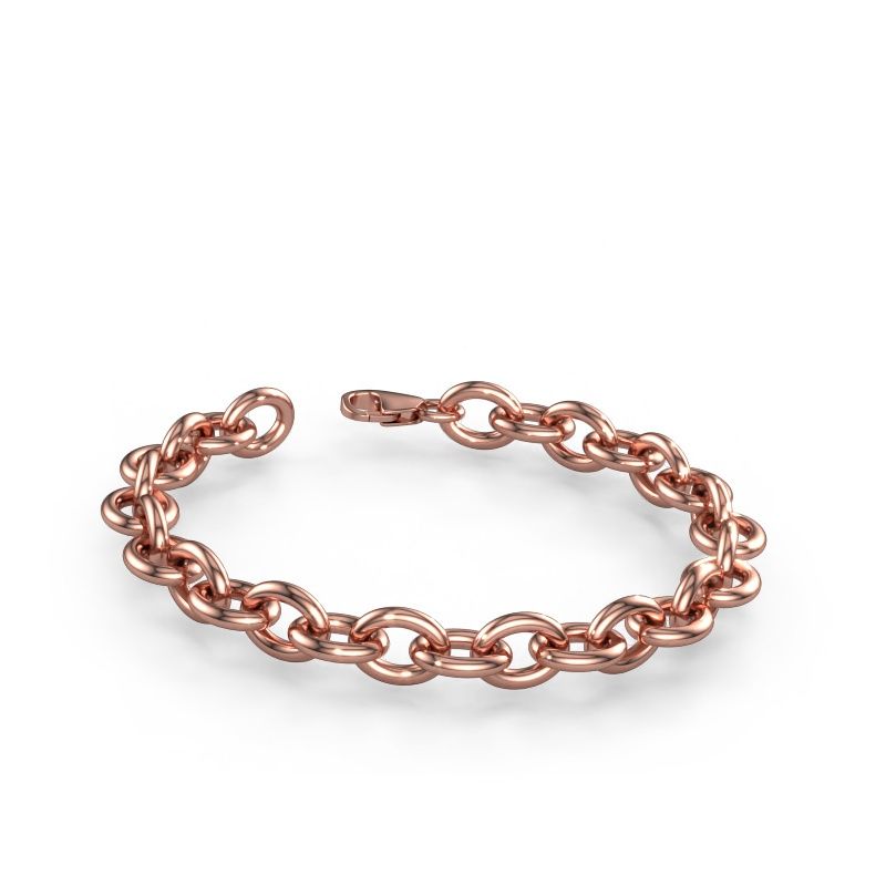 Bracelet Oval link 3 11.0 585 rose gold ±0.43 in (11 mm)