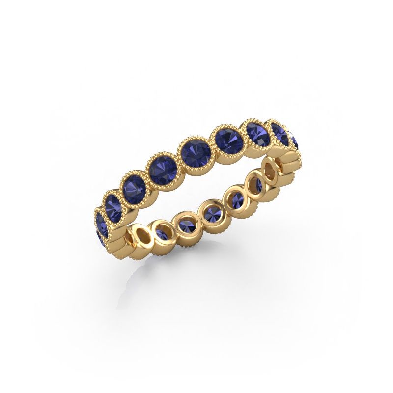 Ring Mariam 0.07 585 gult guld safir 2.7 mm