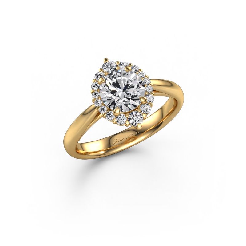 Engagement ring Tora 585 gold lab grown diamond 1.00 crt