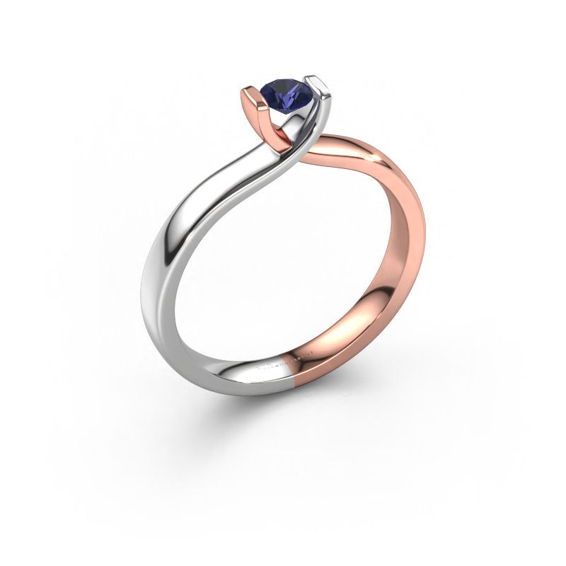 Bague Noor 585 or rose saphir 3.7 mm