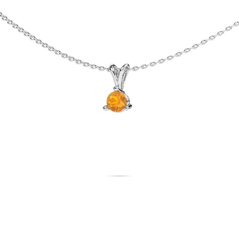 Anhänger Somer 950 Platin Citrin 6 mm