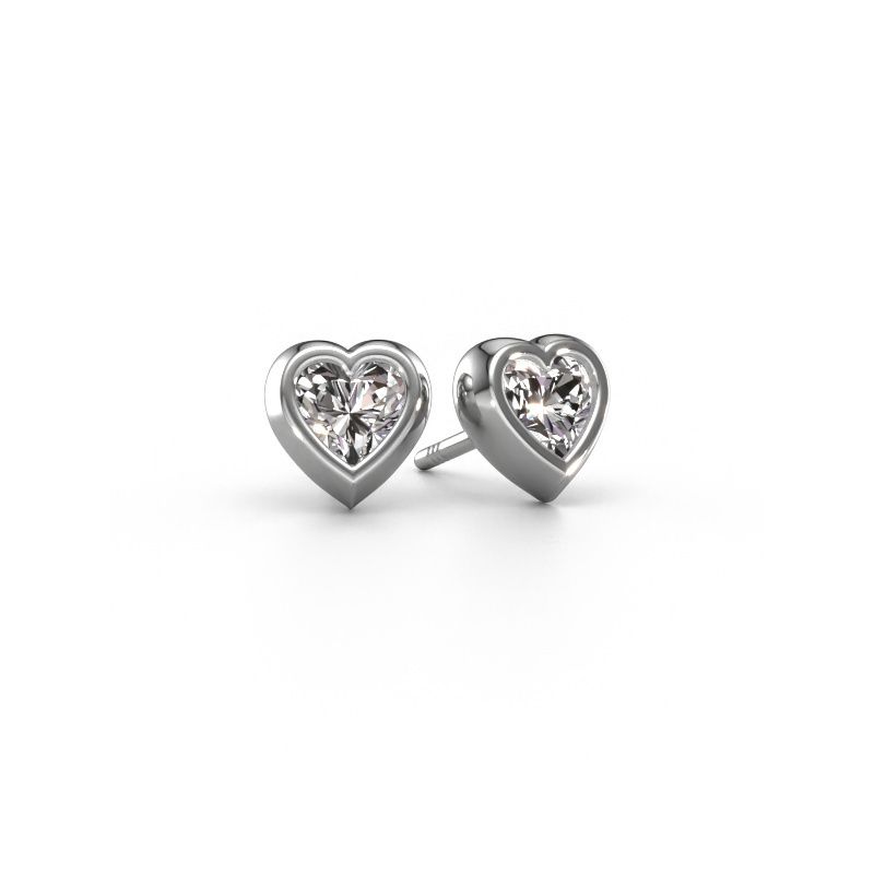 Stud earrings Charlotte 585 white gold diamond 1.00 crt