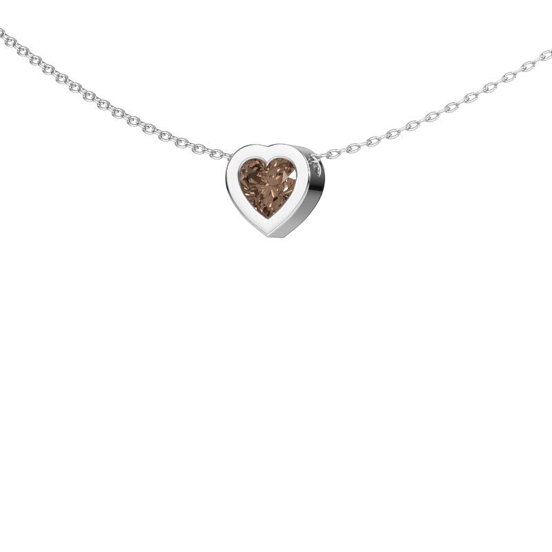 Anhänger Tonja 585 Weißgold Braun Diamant 0.50 crt