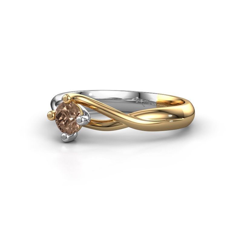 Image of Ring Paulien<br/>585 gold<br/>Brown diamond 0.30 crt