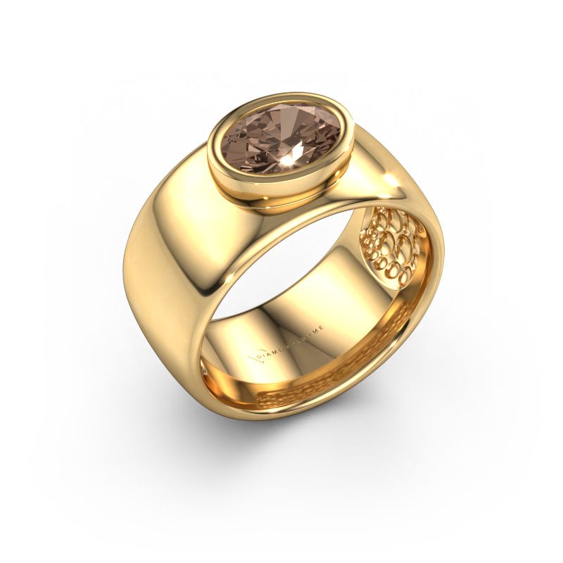 Ring Anouschka 585 gold brown diamond 1.10 crt