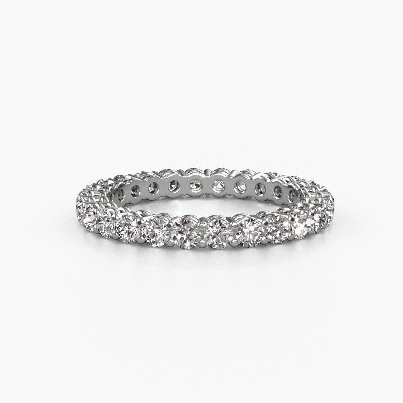 Image of Stackable ring Michelle full 2.4 950 platinum lab grown diamond 1.43 crt