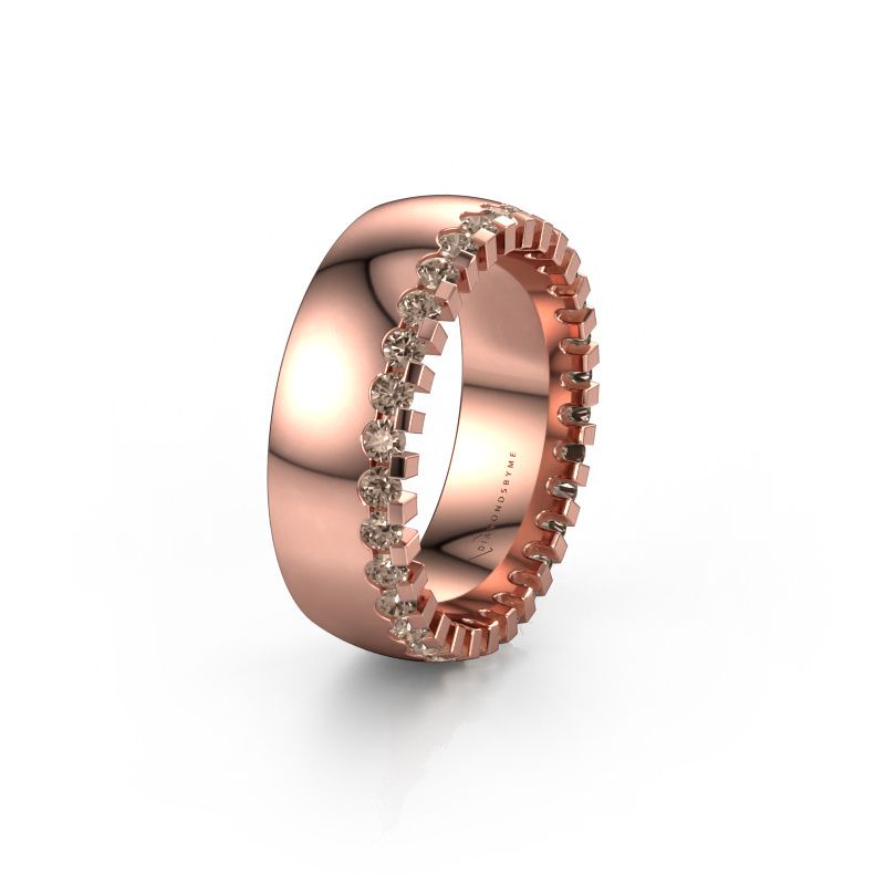 Ehering WH6120L27C 585 Roségold Braun Diamant ±7x2.2 mm