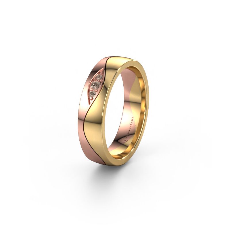 Ehering WH0730L25AP 585 Roségold Braun Diamant ±5x1.7 mm