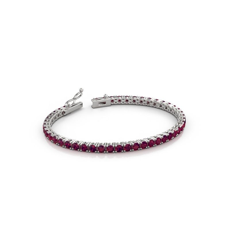 Bracelet tennis Shirley 3.4 585 rhodolite or blanc 3.4 mm