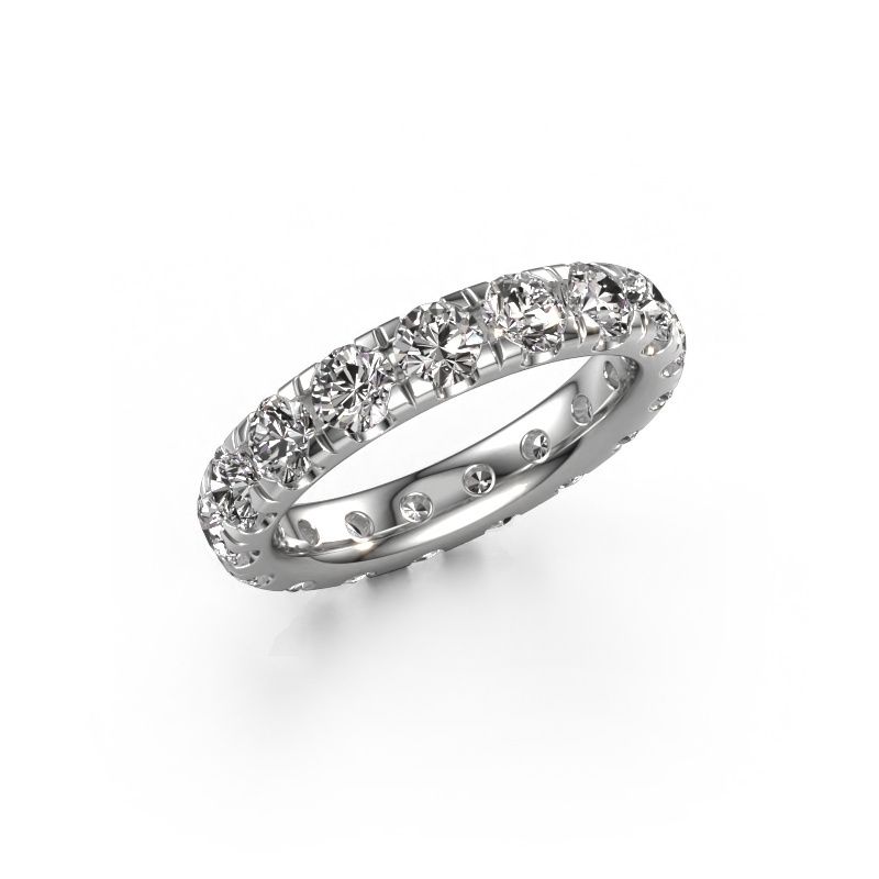 Stackable ring Jackie 3.7 585 white gold lab-grown diamond 3.40 crt