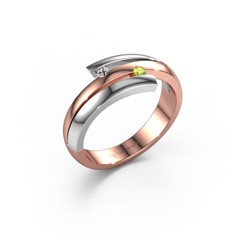 Ring Dena 585 rose gold peridot 2 mm