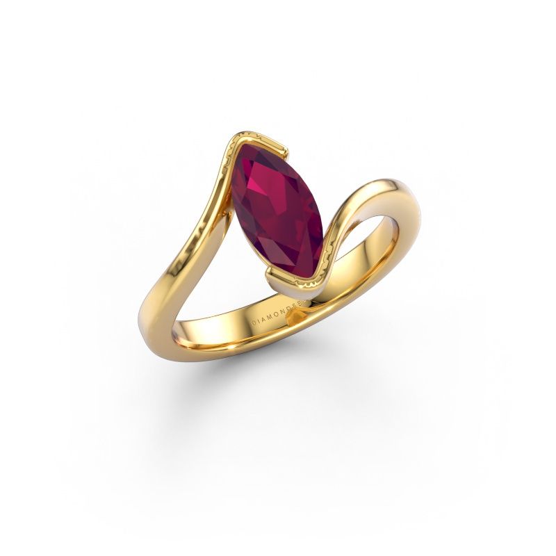 Verlobungsring Eve 585 Gold Rhodolit 10x5 mm