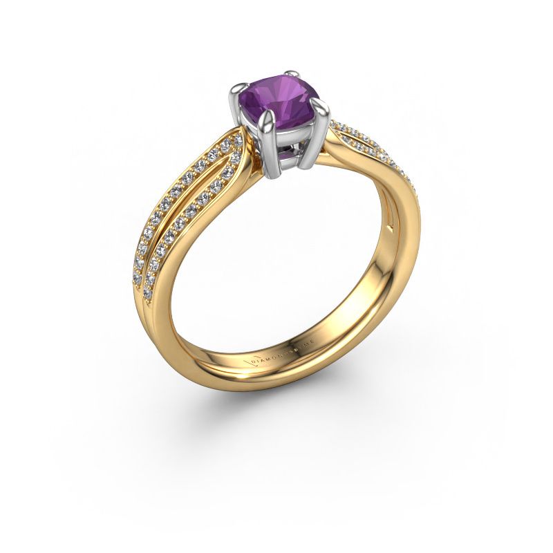 Engagement ring Antonia cus 2 585 gold amethyst 5 mm