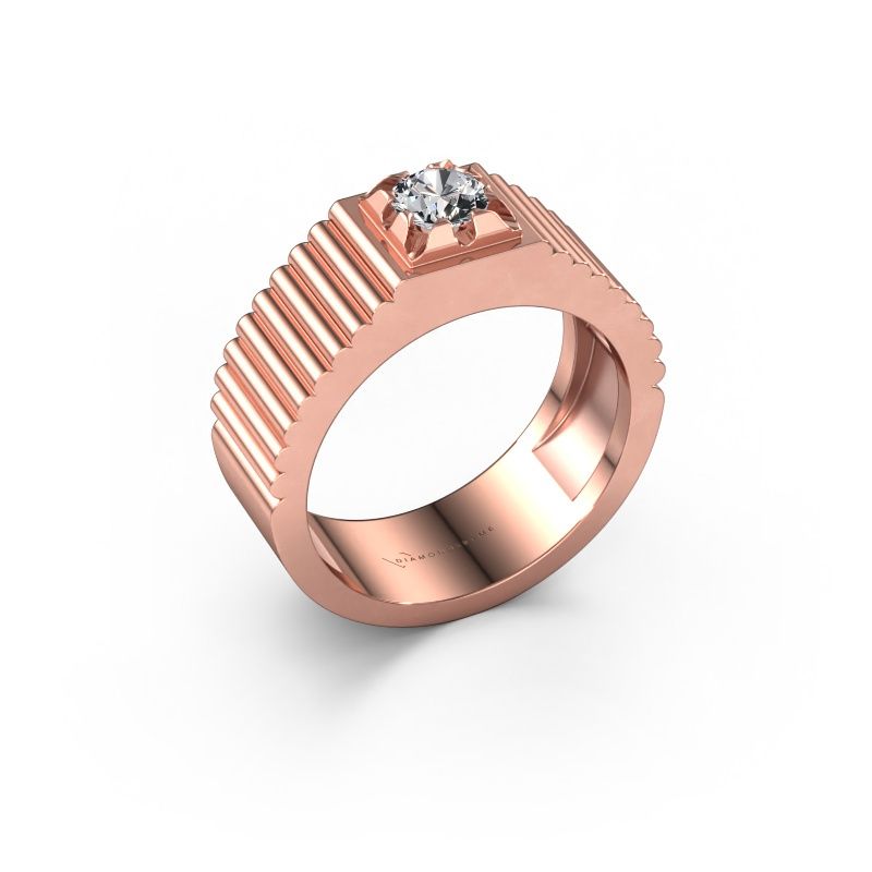 Pinky ring Elias 585 rose gold lab grown diamond 0.50 crt