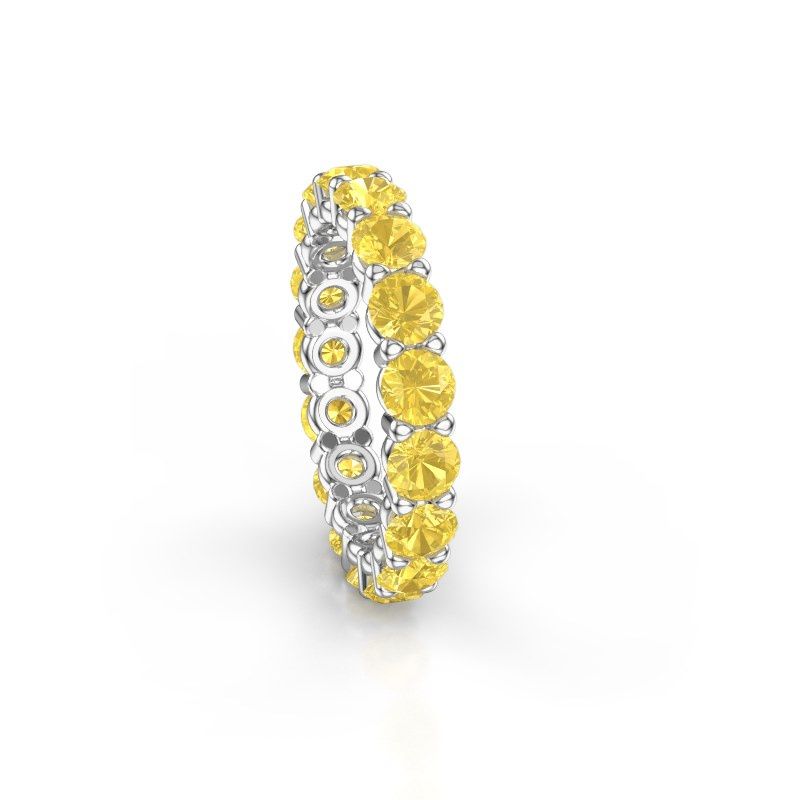 Bild von Vorsteckring heddy rnd 3.7<br/>950 Platin<br/>Gelb Saphir 3.7 mm