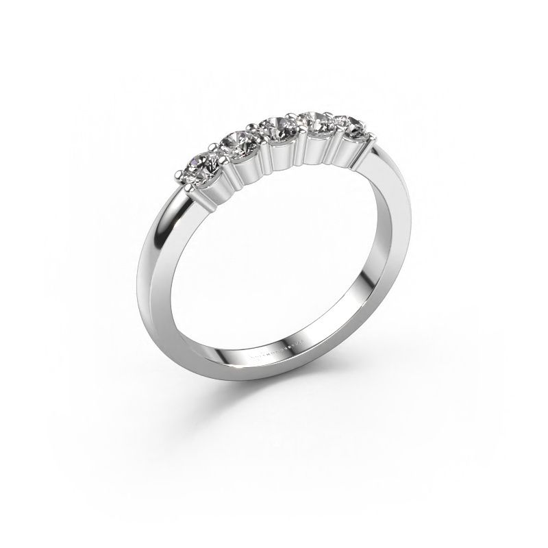Ring Yasmin 5 950 platinum lab grown diamond 0.15 crt