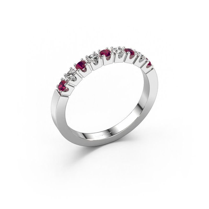 Ring Dana 9 585 Weißgold Rhodolit 2 mm
