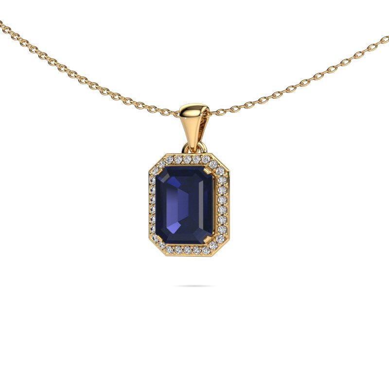 Pendant Dodie 585 gold sapphire 8x6 mm