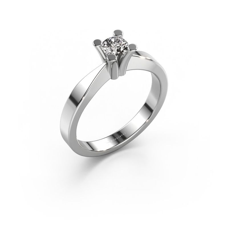 Verlobungsring Ichelle 1 585 Weißgold Zirkonia 4.2 mm