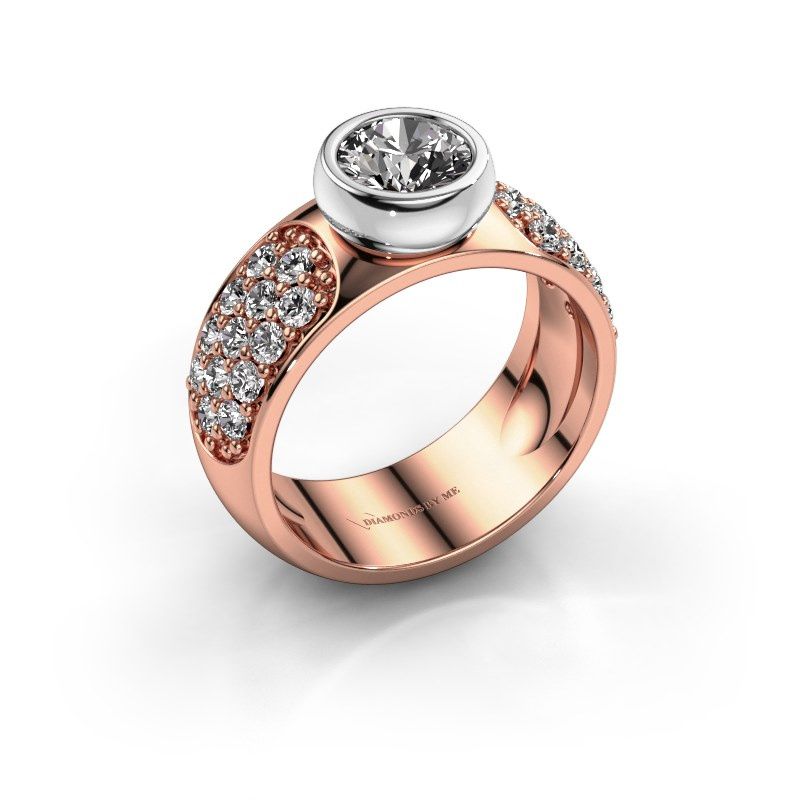 Afbeelding van Belofte ring Benthe 585 rosé goud diamant 1.78 crt